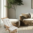 thumbnail image 1 of SPOORYYO Thickened Recliner Cushion, 50110cm Nap/ Folding Chair Cushion with Hook & Loop Fasteners, Double-Sided Use, Elegant Piping, Multiple Color Styles, for Chairs/Courtyards/Offices/Cars, 1 of 7