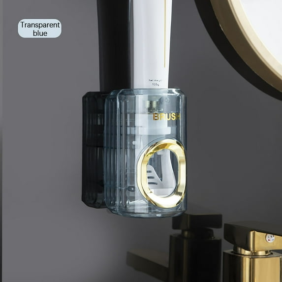 SPOORYYO Toothpaste Squeezer Fully Automatic – Convenient Wall-mounted Punch-free Toothpaste Dispenser Rack