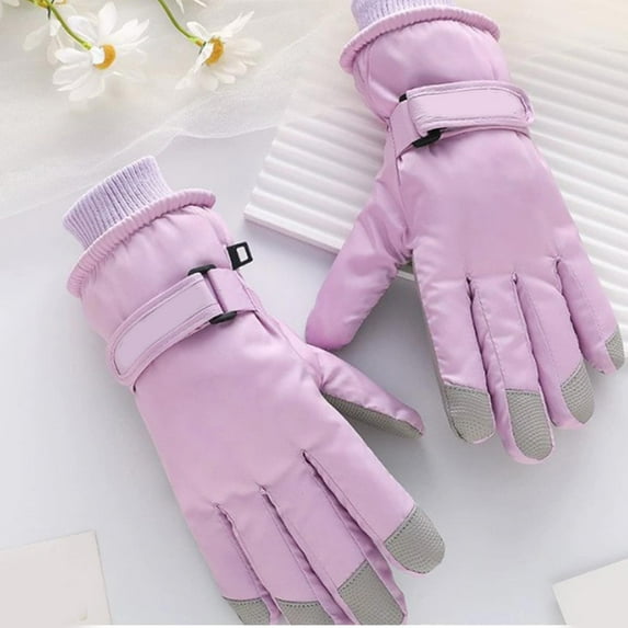 SPOORYYO Touchscreen Winter Gloves for Cycling and Skiing, Waterproof Windproof Cold Weather Gloves with Non-Slip Grip and Adjustable Wrist