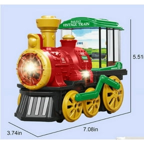 SPOORYYO Toy Train with Realistic Headlight Sounds Bump N Go Action Early Learning Gift for Train Enthusiasts