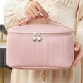 thumbnail image 1 of SPOORYYO Travel Cosmetic Bags Barrel Makeup Bag Stay Organized with Foldable Makeup Cases, 1 of 1