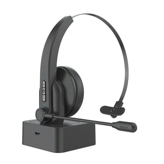 SPOORYYO Trucker Bluetooth Headset with Noise Cancelling, 2-3 Hour Fast Charging, Bluetooth 5.0, Multipoint Connection for Cell Phones, Computer, and Long-Distance Travel