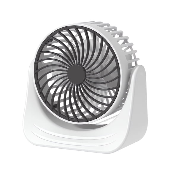 SPOORYYO USB Desk Fan with 3 Speed Modes, Rotatable Head & Stable Base, Small Desk Fan for Office School Family, USB Charge Air Circulator Fan
