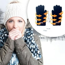 SPOORYYO USB Heated Gloves for Men and Women, Winter Warm Touchscreen Thermal Gloves with Full Finger Coverage, Anti-Slip Grip for Working and Typing, One Size Fits All