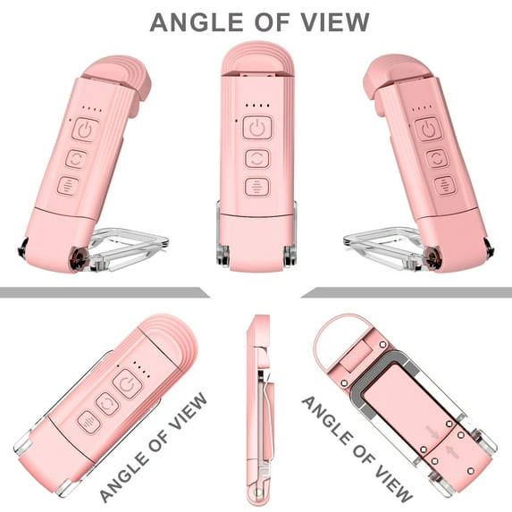 SPOORYYO USB Rechargeable Book Clip Lamp with Eye Protection, Adjustable Brightness and Color Temperature for Portable Reading