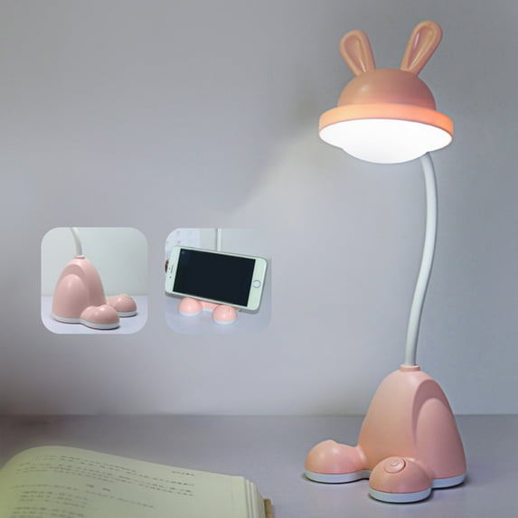 SPOORYYO USB Rechargeable Three-speed Eye Protection Desk Lamp with Pen Container Design, Energy Saving LED, and Adjustable Brightness for Dormitory, Reading, and Bedroom Use