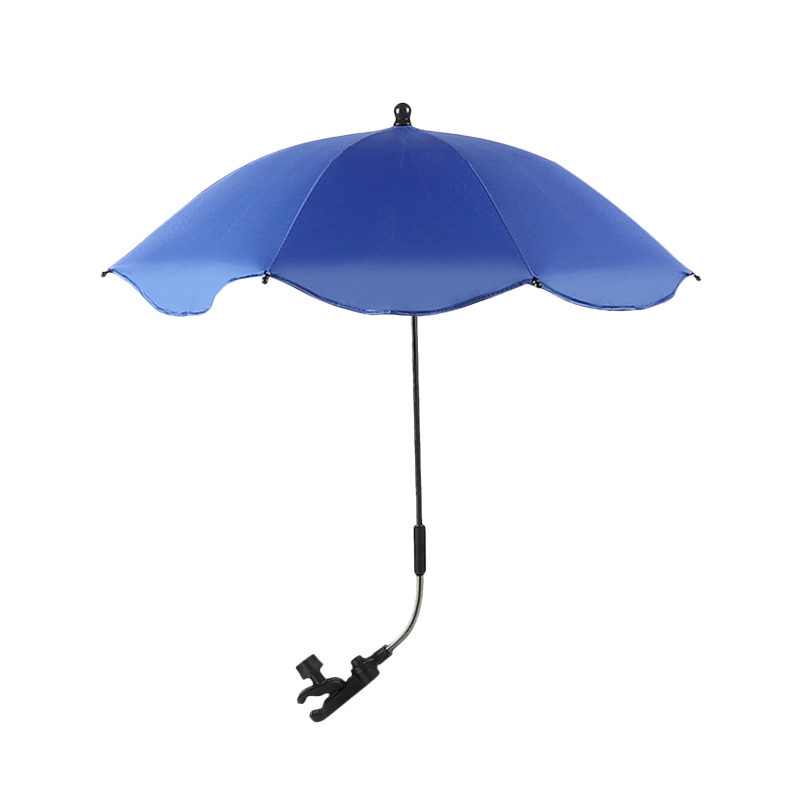 SPOORYYO Universal Baby Pram Umbrella, Foldable Sunshade for Stroller and Pushchair, Easy Attach Clamp, 78cm Expanded Size