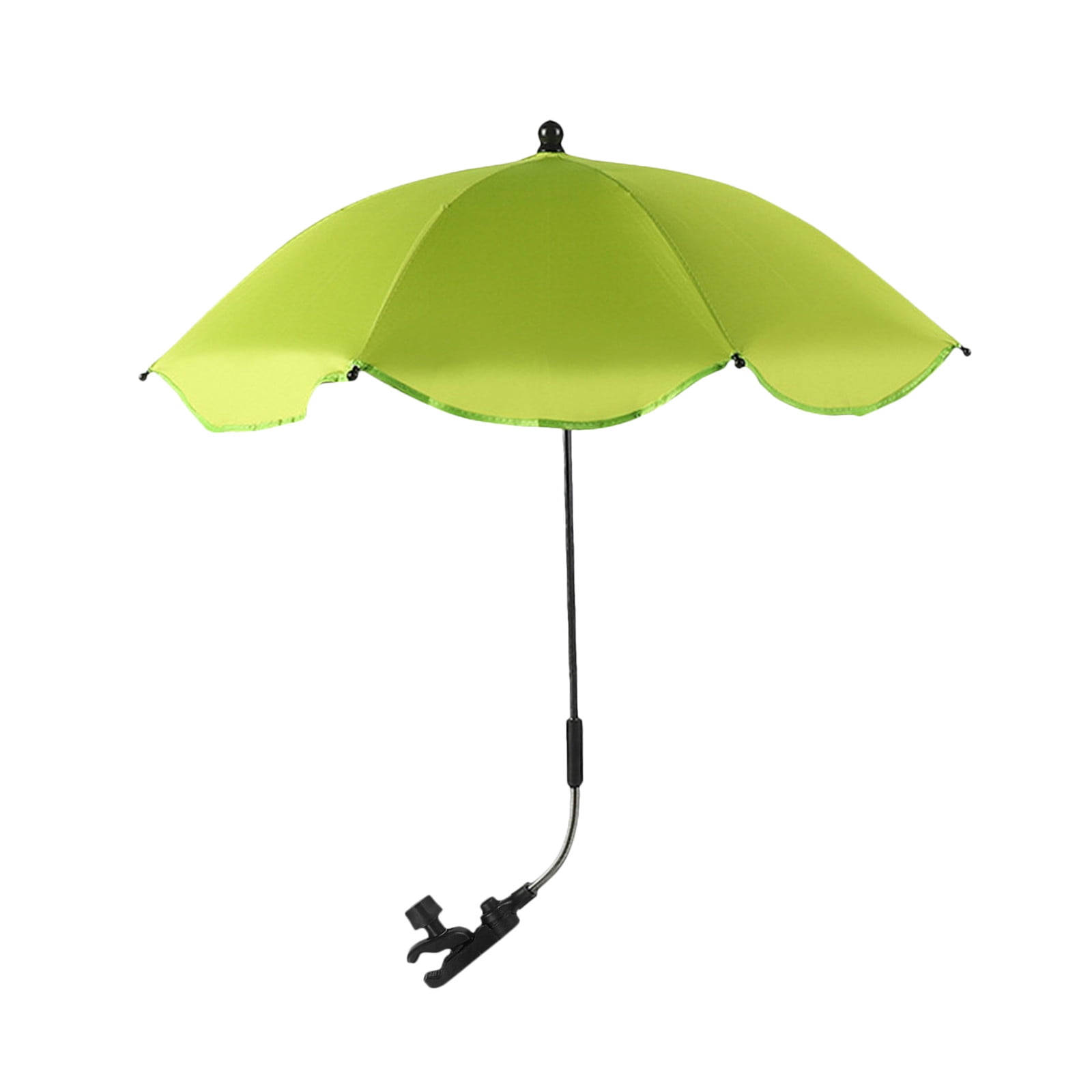 SPOORYYO Universal Baby Pram Umbrella, Foldable Sunshade for Stroller and Pushchair, Easy Attach Clamp, 78cm Expanded Size