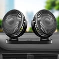 thumbnail image 1 of SPOORYYO Universal Double-headed Vehicle Fan USB Office Home Small Fan with Adjustable Speed and Direction, 1 of 6