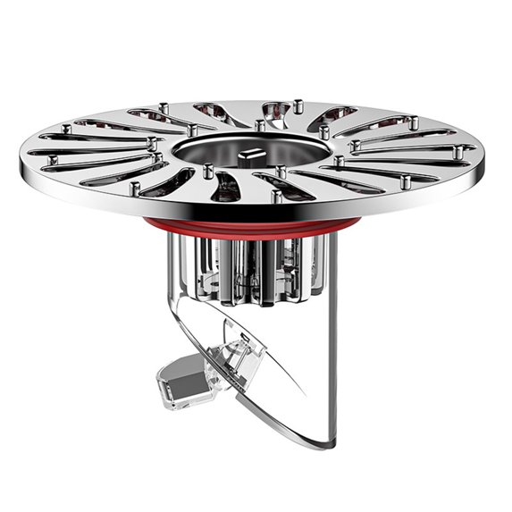 SPOORYYO Universal Stainless Steel Floor Drain Deodorizer with Insect-Proof and Anti-Odor Features - Easy Installation, Gravity Closed Lid, Large Caliber for Fast Drainage, Removable Filter Basket