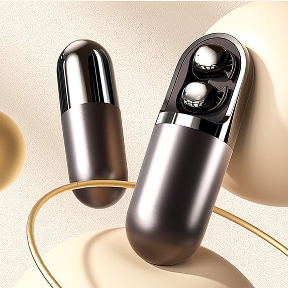 SPOORYYO Vibration Massage Bluetooth Headphones, Invisible Ear Plugs, Stress Relief for Side Sleepers, Wireless Relaxation Audio, Multifunctional Leisure Tool