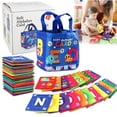 thumbnail image 1 of SPOORYYO Washable Soft Alphabet Cards - 26Pcs Baby Flash Cards Early Learning Toy with Storage Bag, Sensory Enlightenment Book for Infants & Toddlers, Durable Fabric Letters, 1 of 9