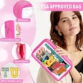 thumbnail image 1 of SPOORYYO Waterproof Transparent PVC Cosmetic Bag with Embroidered Letters, Travel Wash Bag, Large Capacity Makeup Storage Bag, 1 of 5
