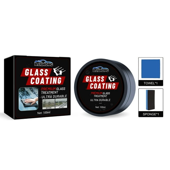 SPOORYYO Windshield Repair Paste - Clearly Fills Scratches, Cracks, and Defects on Windshields with Durable Results