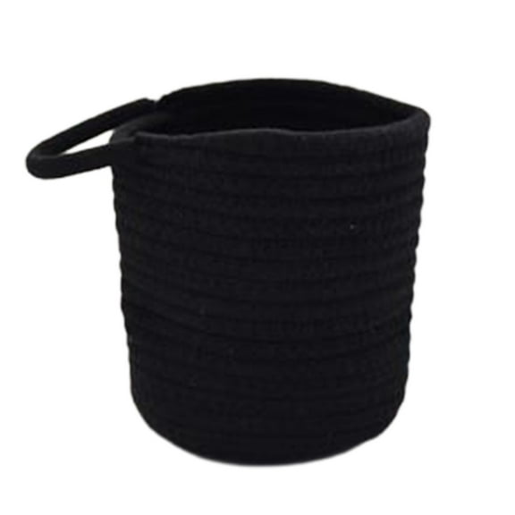 SPOORYYO Wire Hanging Basket Kitchen Storage Organizer for Snacks and Cosmetics - Cotton Rope Woven Basket for Home Storage
