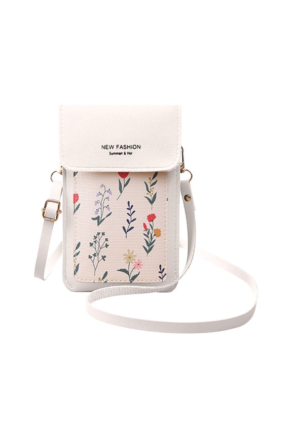 Women Touchscreen Phone Bags Carry Your Essentials in Style with this Mini Leather Mobile Phone Crossbody Bag, Featuring Credit Card Slots for Added Convenience