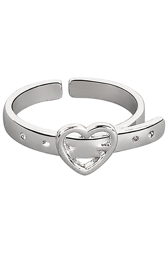 Women's Fashion Adjustable Belt Ring - Personality Design, Versatile Copper Finger Ring with Opening