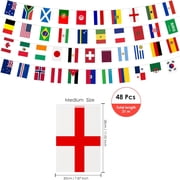 SPOORYYO World Flag String Flags for Decorations 2026 - 48 Countries Bunting for Sports Events Parties