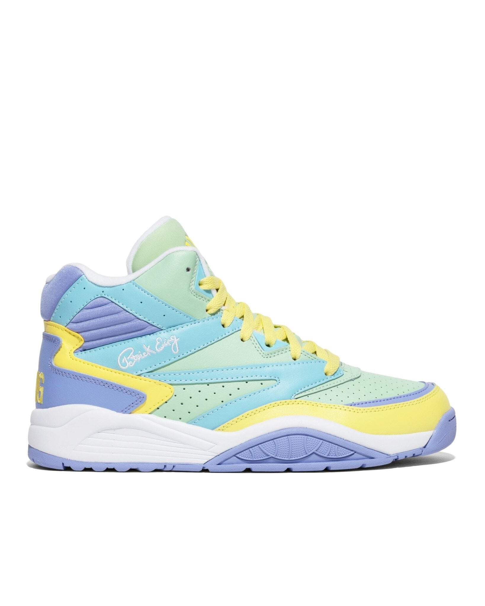Nike Teal, Yellow & Purple High-Top Basketball Shoes Nike Dunk High Lakers Preschool Lifestyle Shoes Purple  main image 4
