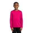thumbnail image 1 of SPORT-TEK Boys' Long Sleeve PosiCharge Competitor Tee, Pink Raspberry, X-Large, 1 of 5