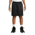 thumbnail image 1 of SPORT-TEK Boys' PosiCharge Classic Mesh Short S Black, 1 of 6