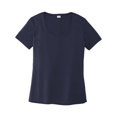 thumbnail image 1 of Sport-Tek Ladies Posi-UV Pro Scoop Neck Tee. LST420 3XL True Navy, 1 of 4