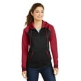 thumbnail image 1 of SPORT-TEK LADIES SPRT_WICK VRSTY FLC FULL-ZIP HOODED JKT F20, 1 of 2