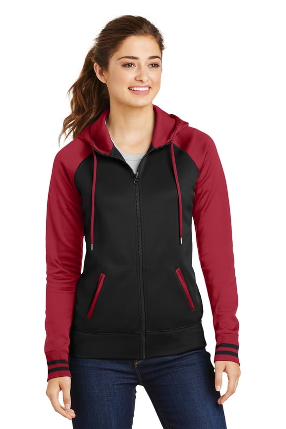 LADIES SPRT_WICK VRSTY FLC FULL-ZIP HOODED JKT F20
