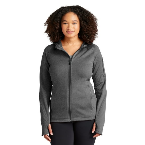 SPORT-TEK LADIES TECH FLEECE FULL-ZIP HOODED JACKET F20