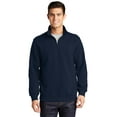 thumbnail image 1 of SPORT-TEK Men's Big and Tall 1/4-Zip Waistband Sports Sweatshirt,4X Tall,True Navy, 1 of 2