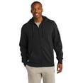 thumbnail image 1 of SPORT-TEK Men's Full Zip Hooded Sweatshirt M Black, 1 of 2