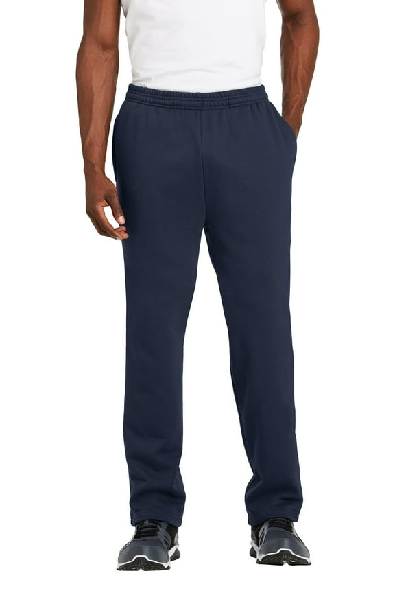 Mens Open Bottom Sweatpant, XL, True Navy