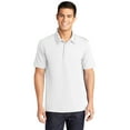 thumbnail image 1 of SPORT-TEK Mens PosiCharge Active Textured Polo ST690 -White L, 1 of 2