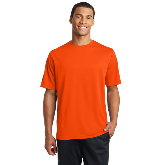SPORT-TEK Mens PosiCharge RacerMesh Tee (ST340) -NEON Orang -S