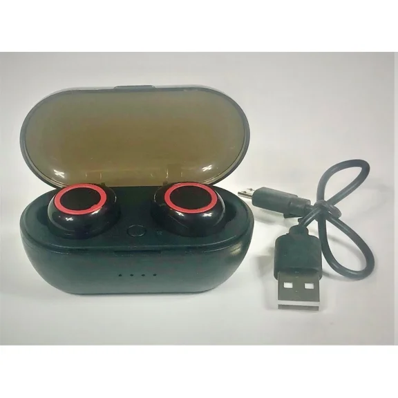 SPORT WIRELESS TWS EARBUDS TWIST LOCK 8HOUR 3 BUTTON MIC VERSION V5.0 - BLACK