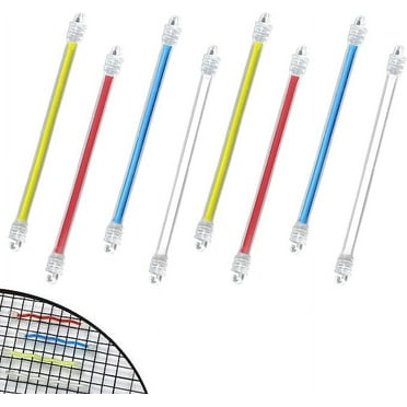SPORTIC 8-Pack Tennis Racket Vibration Dampeners - Shock Absorbers In 4 Colors For Reduced Arm Fatigue