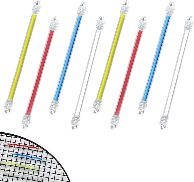 SPORTIC 8 pcs Tennis Racket Dampener, Racket Shock Absorber to Reduce Vibration, Tennis Racquet
