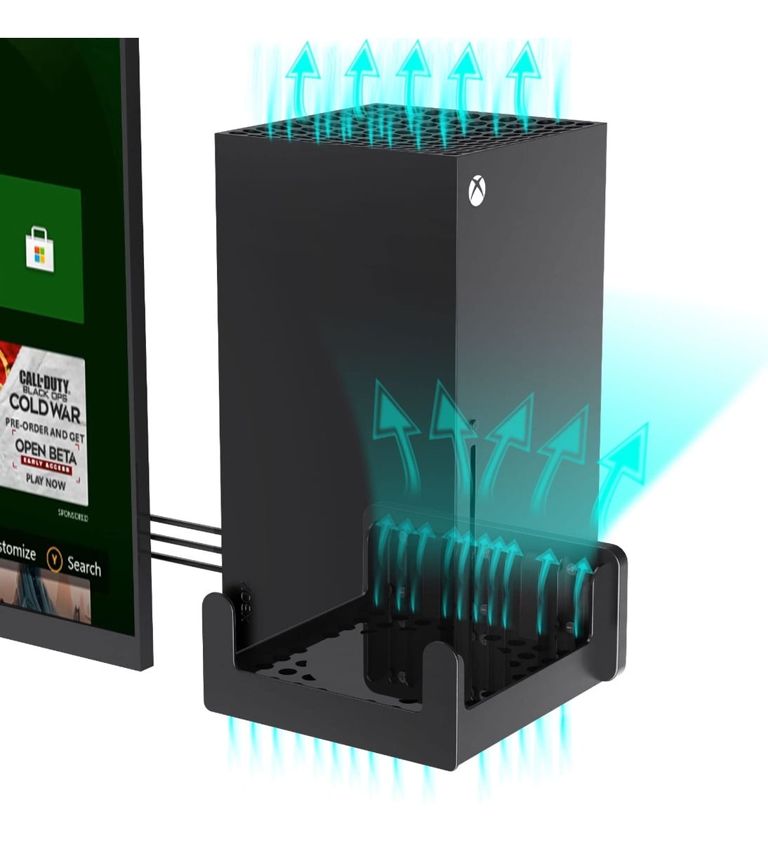 SPORTLINK Sturdy Wall Mount for Xbox Series X Space Saving Game