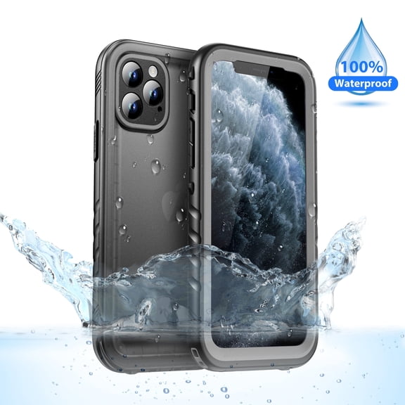 SPORTLINK Waterproof Case for iPhone 11 Pro Max Underwater Full Body Rugged Bumper Sealed Shockproof Dustproof Phone Screen Protector 6.5 inch - Frosted Black