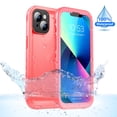 thumbnail image 1 of SPORTLINK Waterproof Case for iPhone 13 Shockproof Dustproof Phone Screen Protector Full Body Heavy Duty Sealed Protective Cover 6.1 inch - Frosted Pink, 1 of 7