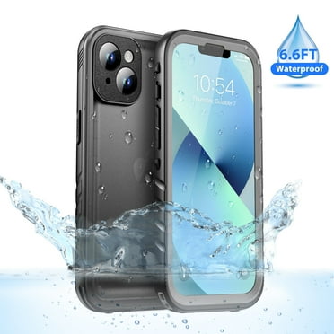 SPORTLINK Waterproof Case for iPhone 13 Mini Shockproof Dustproof Phone Screen Protector Cover 5.4 inch - Frosted Black