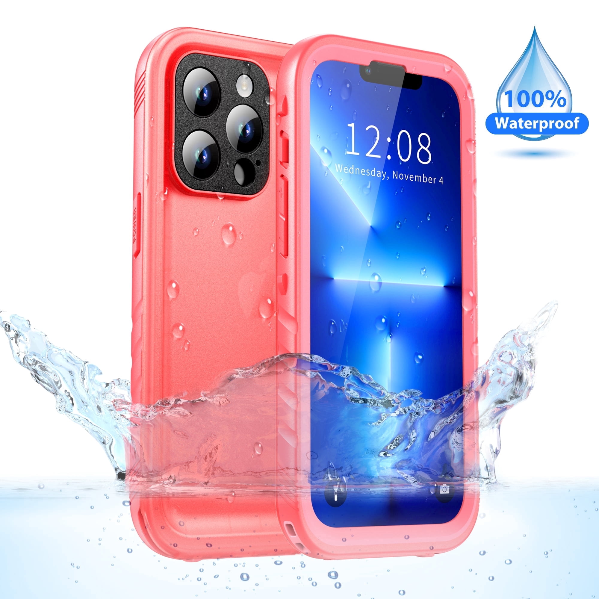 SPORTLINK Waterproof Case for iPhone 13 Pro Shockproof Dustproof Screen ...