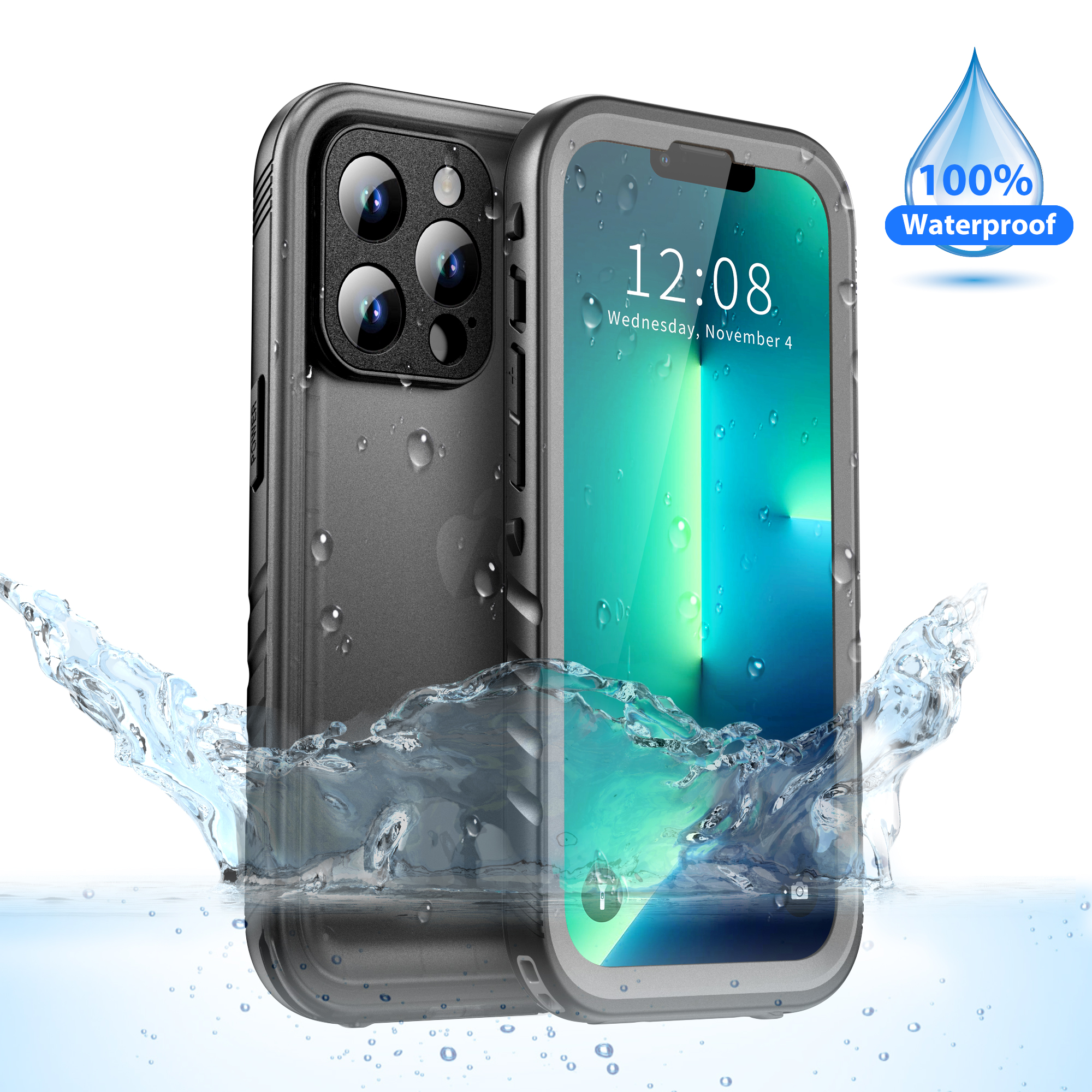SPORTLINK Waterproof iPhone 13 Pro Max Case - Shockproof, Dustproof ...