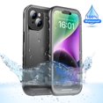 thumbnail image 1 of SPORTLINK Waterproof Case for iPhone 14 Full Body Heavy Duty Sealed Rugged Shockproof Dustproof Phone Screen Protector 6.1 inch - Frosted Black, 1 of 9