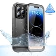 thumbnail image 1 of SPORTLINK Waterproof Case for iPhone 14 Pro Full Body Sealed Shockproof Dustproof Phone Screen Protector Cover 6.1 inch - Frosted Black, 1 of 8