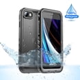 thumbnail image 1 of SPORTLINK Waterproof Case for iPhone SE 3rd 2022/SE 2nd 2020/7/8 Full Body Rugged Shockproof Dustproof Phone Screen Protector 4.7 inch - Frosted Black, 1 of 8