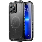SPORTLINK Magnetic Case for iPhone 13 Pro Compatible with MagSafe IP68 Waterproof Full Body Heavy Duty Military Shockproof Dropproof 360 Sealed Rugged Cover - Black