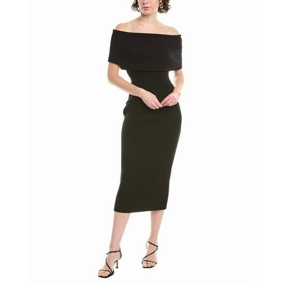 SPORTMAX womens Feritos Knit Dress, xs, Black