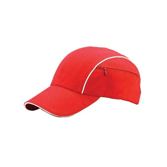 SPORTS BRUSHED COTTON CAP, Red White
