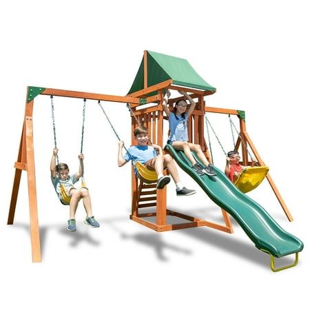 SPORTSPOWER SHERWOOD WOOD SWING SET [Box 1 of 2]